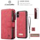 Caseme 007 Housse iPhone XS Etui avec Coque Détachable Porte-Monnaie - Rouge