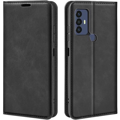 Mobigear Retro Slim Housse TCL 305 Etui Porte-Monnaie - Noir