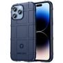 Mobigear Rugged Shield Coque iPhone 14 Pro Max Coque arrière en TPU Souple Anti-Chocs - Bleu
