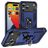 Mobigear Armor Ring Coque iPhone 17 Pro Max Coque arrière Rigide Anti-Chocs avec Anneau-Support - Bleu
