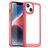 Mobigear Crystal Coque iPhone 15 Plus Coque arrière Rigide - Transparent / Rouge
