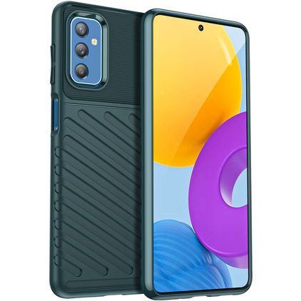 Mobigear Groove Coque Samsung Galaxy M52 Coque arrière en TPU Souple - Vert