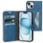 Mobiparts Classic Wallet Housse iPhone 15 Etui Porte-Monnaie - Steel Blue