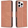 Mobigear Excellent Housse iPhone 16 Pro Etui Porte-Monnaie - Marron