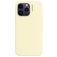 Nudient Base Coque iPhone 14 Plus Coque arrière en Silicone - Pale Yellow