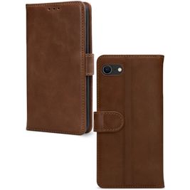 Mobilize Wallet Housse iPhone SE (2022) Etui en Cuir Véritable Porte-Monnaie - Marron