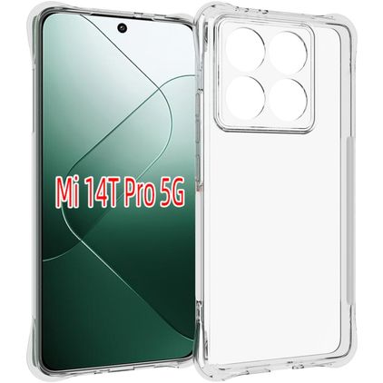 Mobigear Basics Coque Transparente Xiaomi 14T Pro Coque arrière en TPU Souple - Transparent