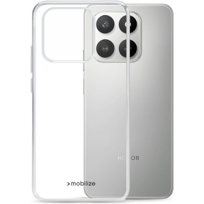 Mobilize Gelly Case Coque Transparente HONOR 400 Smart Coque arrière en TPU Souple - Transparent