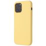 Mobigear Rubber Touch Coque iPhone 12 Mini Coque arrière en Silicone - Jaune