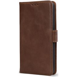 Mobilize Wallet Housse Samsung Galaxy S25 FE Etui en Cuir Véritable Porte-Monnaie - Marron