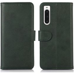 Mobigear Wallet Housse Sony Xperia 10 V Etui Porte-Monnaie - Vert