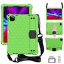 Mobigear HexStrap Coque iPad Air 11 Pouces (2026) Coque arrière en EVA + Bandoulière - Vert