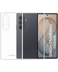 Mobilize Gelly Case Coque Transparente Samsung Galaxy Z Fold 8 Ultra Coque arrière en TPU Souple - Transparent