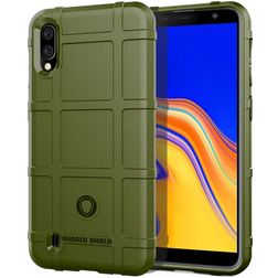 Mobigear Rugged Shield Coque Samsung Galaxy A01 Core Coque arrière en TPU Souple Anti-Chocs - Vert