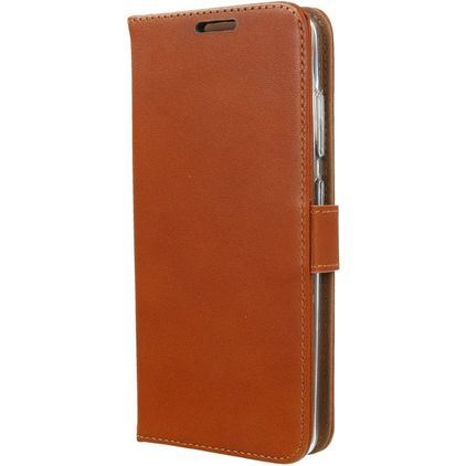 Valenta Classic Housse Samsung Galaxy S20 Ultra Etui en Cuir Véritable Porte-Monnaie - Cognac