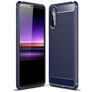 Mobigear Brushed Slim Coque Sony Xperia 10 II Coque arrière en TPU Souple - Bleu