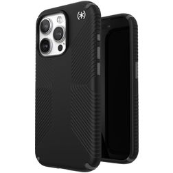 Speck Presidio2 Grip Coque iPhone 15 Pro Coque arrière Rigide Anti-Chocs - Noir