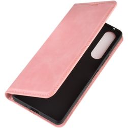 Mobigear Retro Slim Sony Xperia 10 II Étui Portefeuille - Rose