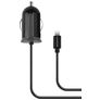 Mobiparts - Chargeur voiture Apple Lightning 1 mètre 2.4A - Noir