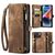 Caseme 008 Housse iPhone 14 Etui avec Coque Détachable Porte-Monnaie - Marron