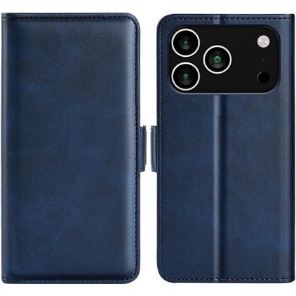 Mobigear Slim Magnet Housse iPhone 18 Pro Etui Porte-Monnaie - Dark Blue