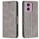 Mobigear Excellent Housse Motorola Moto E14 Etui Porte-Monnaie - Gris