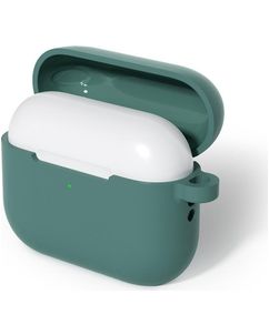 Mobigear Colors Coque Apple AirPods Pro 3 en Silicone Souple - Pine Green