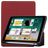 Mobigear Tri-Fold Gel Coque iPad 6 (2018) Etui en TPU,Similicuir + Porte-crayon - Bordeaux