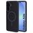 Mobiparts Slim Line Samsung Galaxy A36 MagSafe Plastique rigide Coque arrière - Onyx Black