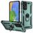 Mobigear Armor Ring Coque Samsung Galaxy A73 Coque arrière Rigide Anti-Chocs avec Anneau-Support - Vert
