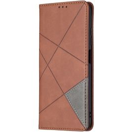 Mobigear Rhombus Slim Housse POCO M3 Pro Etui - Marron