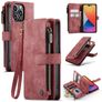 Caseme C30 Housse iPhone 14 Pro Etui Porte-Monnaie - Rouge