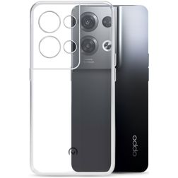 Mobilize Gelly Coque Transparente OPPO Reno 8 Coque arrière en TPU Souple - Transparent