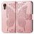 Mobigear Butterfly Housse Samsung Galaxy Xcover 7 Etui Porte-Monnaie - Rose doré