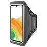 Mobiparts Comfort Fit Brassard Téléphone Samsung Galaxy A33 Brassard Coque de Sport en Neoprène - Noir