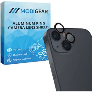 Mobigear Single iPhone 13 Verre trempé Protection Objectif Caméra - Compatible Coque - Noir