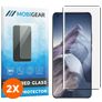 Mobigear Premium Xiaomi Mi 11 Ultra Verre trempé Protection d'écran - Compatible Coque - Noir (Lot de 2)