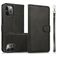 Mobigear Wallet Housse iPhone 16 Pro Etui avec Coque Détachable Porte-Monnaie - Noir