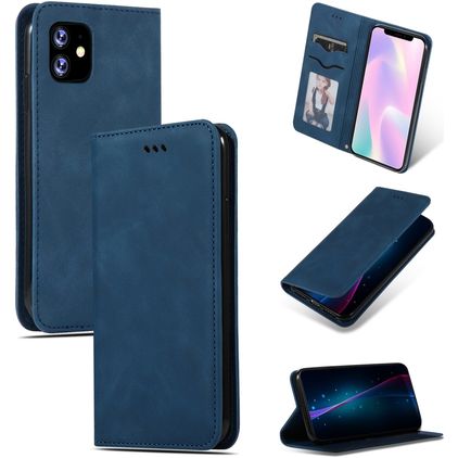Mobigear Retro Slim iPhone 11 Étui - Bleu