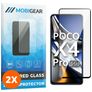 Mobigear Premium POCO X4 Pro 5G Verre trempé Protection d'écran - Compatible Coque - Noir (Lot de 2)