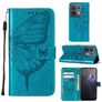 Mobigear Butterfly Housse OPPO Reno 8 5G Etui Porte-Monnaie - Bleu