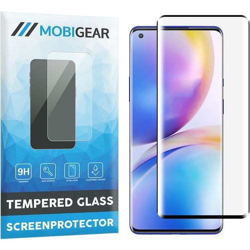 Mobigear Curved OnePlus 9 Pro Verre trempé Protection d'écran - Compatible Coque - Noir