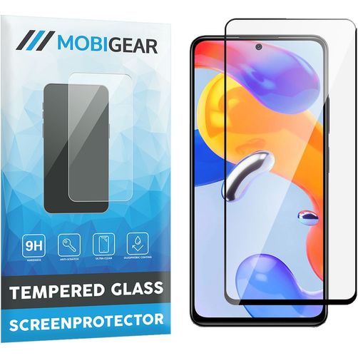 Mobigear Premium Xiaomi Redmi Note 11 Pro 4G Verre trempé Protection d'écran - Compatible coque - Noir