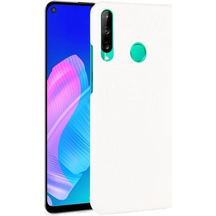 Mobigear Croco Coque Huawei P40 Lite E Coque arrière Rigide - Blanc