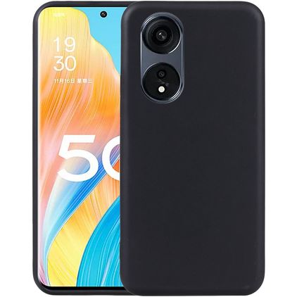 Mobigear Colors Coque OPPO Reno 8T 5G Coque arrière en TPU Souple - Noir