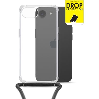 My Style Loop Transparente iPhone 17e Coque avec cordon en TPU Souple - Transparent