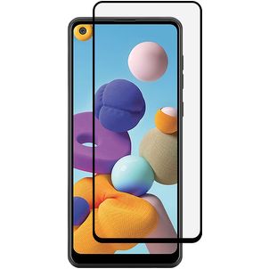 Mobigear Premium Samsung Galaxy A21 Verre trempé Protection d'écran - Compatible Coque - Noir