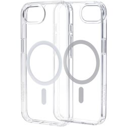 Mobiparts Hardcover Coque Transparente iPhone 16e MagSafe Coque arrière Rigide - Transparent