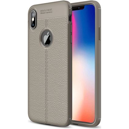 Mobigear Luxury iPhone XS Max TPU souple Coque arrière - Gris