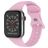 Mobigear Sport Dual Bracelet Silicone Apple Watch Fermeture à clou et passant - 49/46/45/44 mm - Lavande